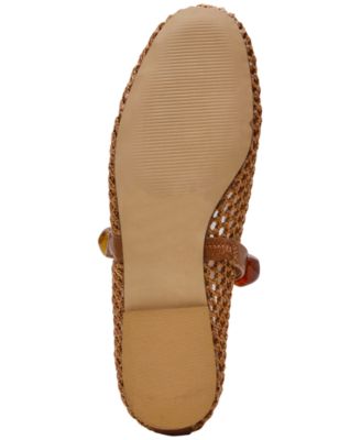 Poppin Embellished Mary-Jane Flats