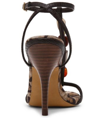 Women's Frenzi Novelty T-Strap Stiletto Heel Dress Sandals