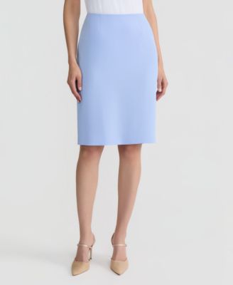 Women's Stretch Crepe Slim-Fit Pencil Skirt