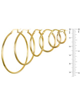 Hoop Earrings in 10k Yellow Gold