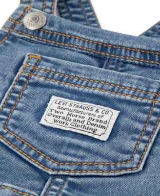 Baby Girls' Sleeveless Denim Shortalls