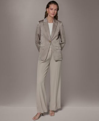 Women's Novelty One-Button Peak Lapel Blazer