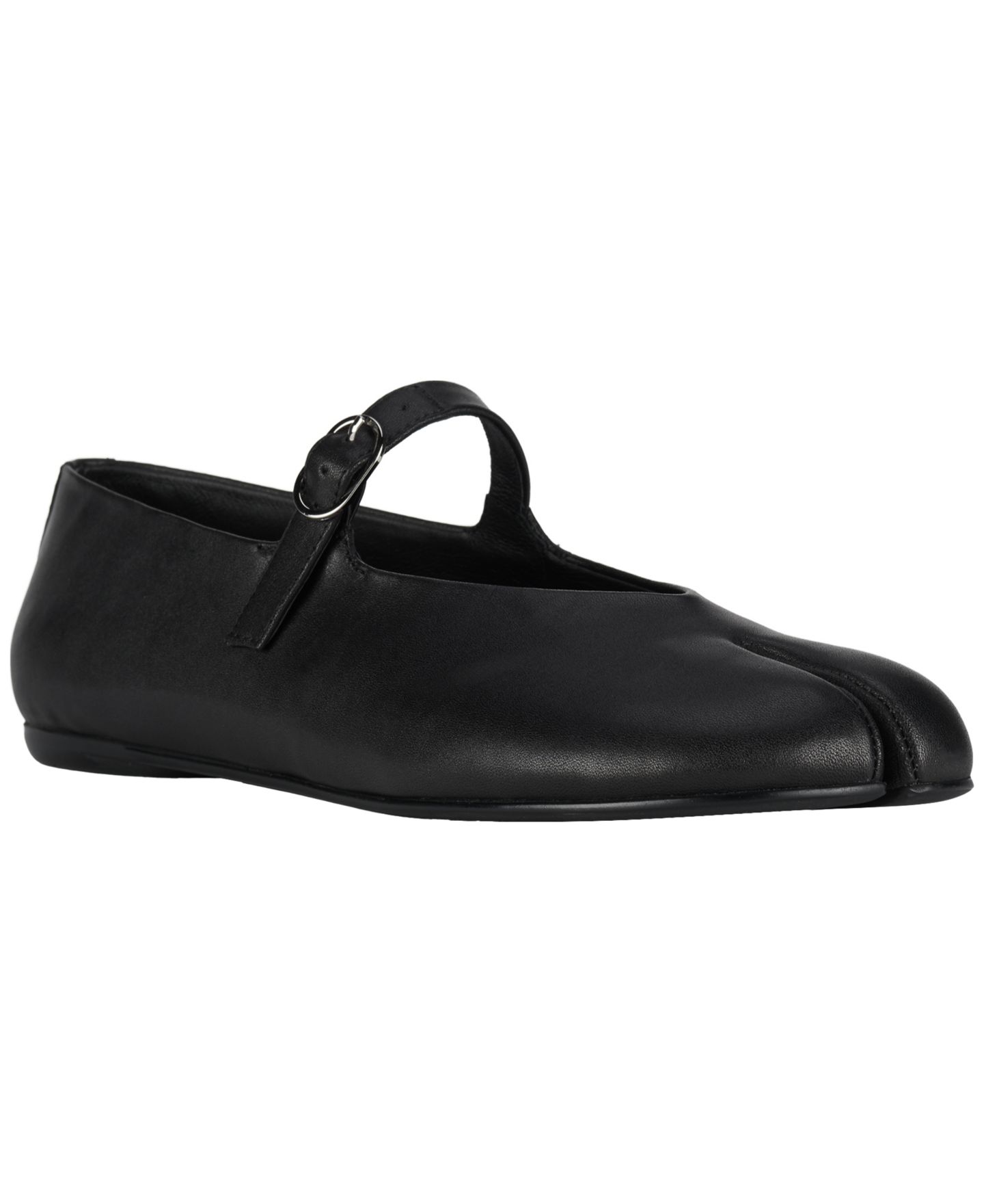 Женские балетки Jeffrey Campbell Preakness Split Toe Mary-Jane Flats, цвет: Чёрный — фото 1