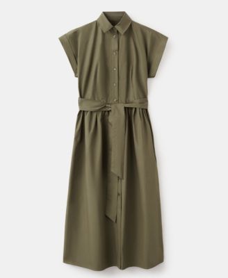 Women's Belt Shirt Dress