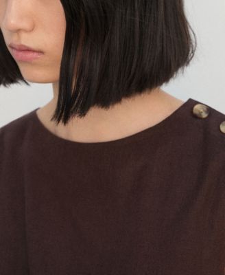 Women's Linen Wrap Dress