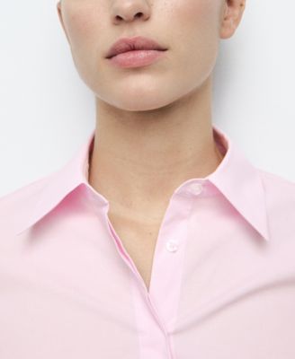 Women's Slim-Fit Poplin Shirt