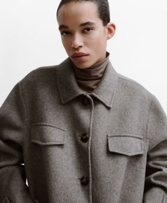 Women's Pockets Wool Jacket