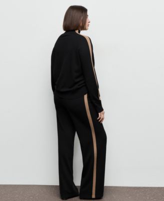 Women's Contrast Stripe Knit Pants