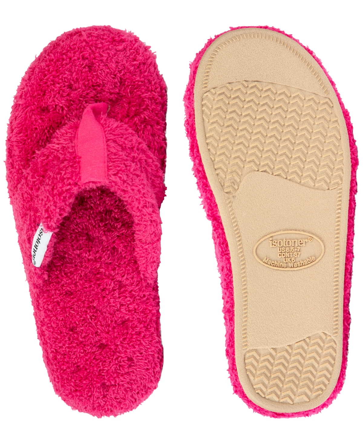 Isotoner Signature Women's Cozy Plush Joey Flip Flop Slippers