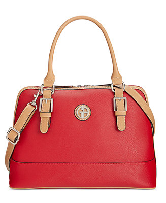 Giani Bernini Saffiano Dome Satchel, Created for Macy&#39;s - Handbags & Accessories - Macy&#39;s