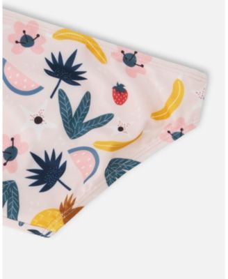 Girls Two-Piece Swimsuit Printed Fruits