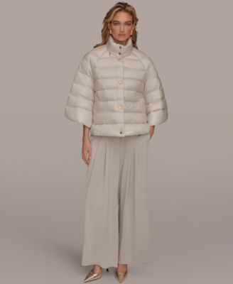 Women's Stand-Collar Down Puffer Cape