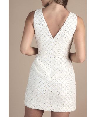 Women's Sleeveless Embellished Mini Dress
