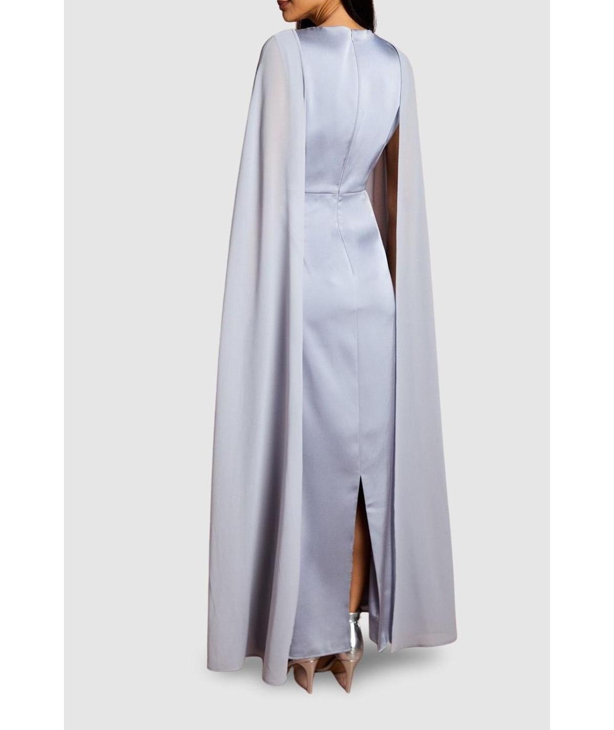 Coast Women's Sleeveless Cape Maxi Dress