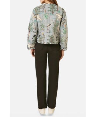 Women's Animal Reversible Cropped Quilted Jacket