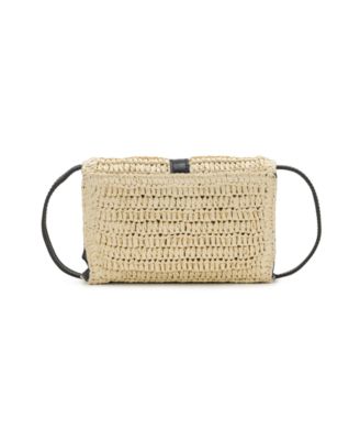 Torri Small Straw Crossbody Bag