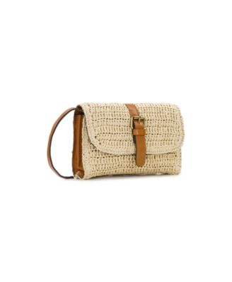 Torri Mini Straw Crossbody Bag