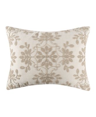 Alessio Crewel Stitch Decorative Pillow, 14" x 18"