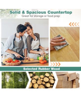 Kitchen Island Storage Trolley with Drawer and Towel Rack, Rolling Cart