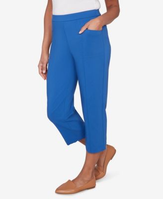 Women's  The Royal Treatment Relaxed Flat Front Patch Pocket Capri