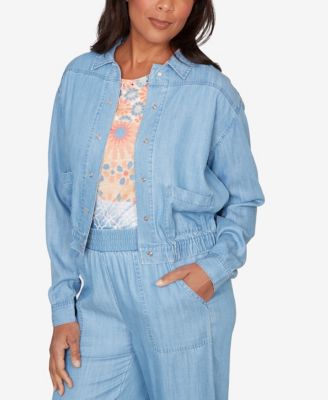 Women's  Beachcomber Casual Elastic Lyocell Shirt Jacket