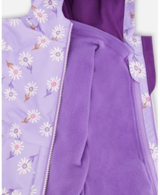 Big Girls 3-in-1 Two-Piece Mid-Season Outerwear with Solid Pants Set