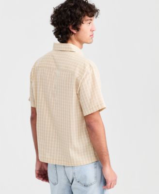 Men's Relaxed Crop Nolan Plaid Shirt