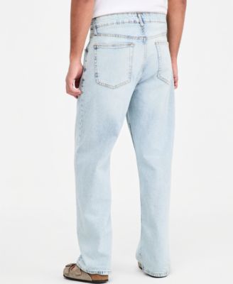 Men's Wave Wash Baggy Jeans