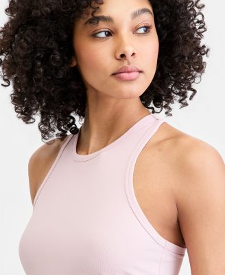 Women's Ribbed High-Neck Tank Top
