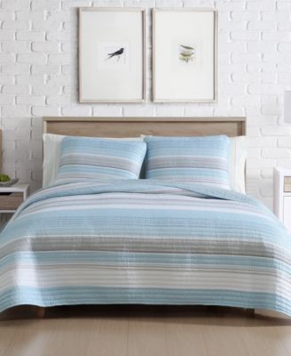 Coralinn Stripe 3-Pc. Quilt Set, Full/Queen