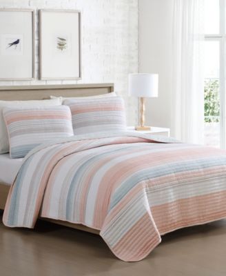 Coralinn Stripe 3-Pc. Quilt Set, Full/Queen