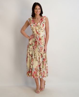 Women's V-Neck Midi Dress