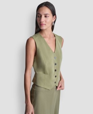 Women's Sleeveless V-Neck Arid Pique Vest