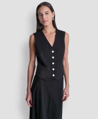 Women's Sleeveless V-Neck Arid Pique Vest