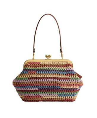 Kisslock Medium Multi Straw Frame Bag 27