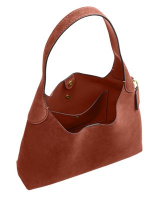 Brooklyn Large Suede Shoulder Bag 34