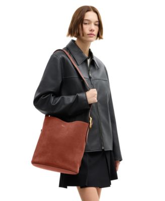 Bleecker Medium Suede Bucket Bag