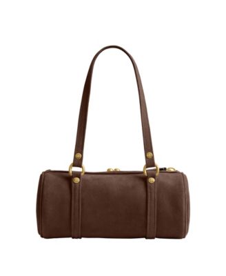 COACH Originals Kisslock Small Suede Barrel Shoulder Bag 28 - Macy's
