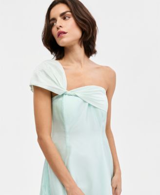 Donna Karan New York Women's Asymmetric-Neck One-Shoulder Gown - Macy's