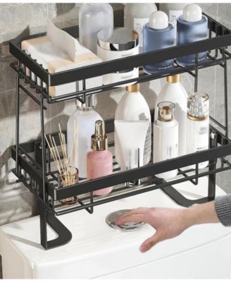 Over The Toilet Storage Shelf, Over Toilet Storage, Bathroom Storage Organizer, Back of Toilet Shelf Organizer, No Drilling Installation