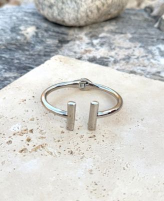 Metal-tone Bar Cuff Bracelet