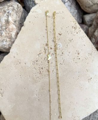 Gold Chain and Heart Bracelet Set