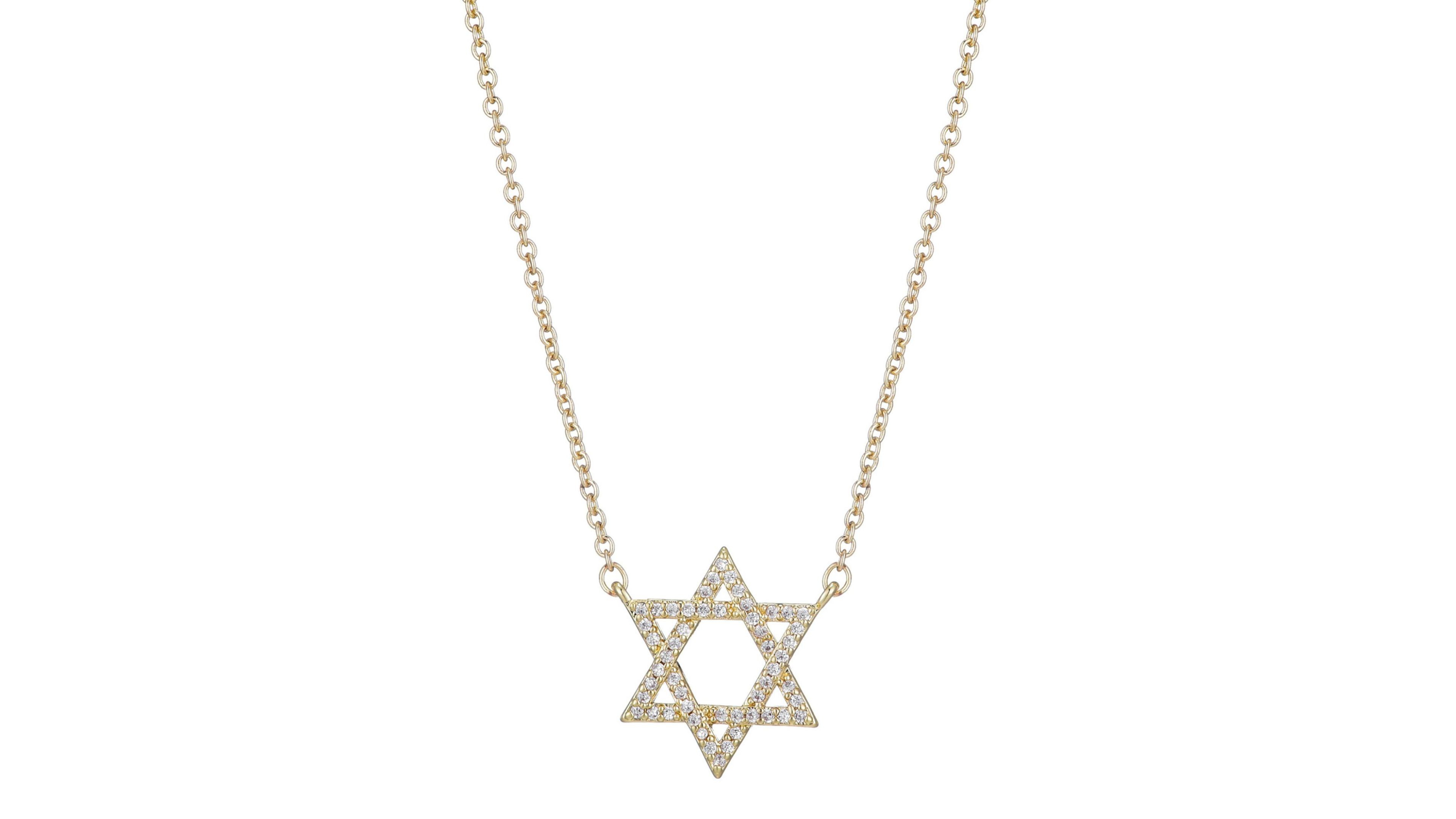 Adornia Gold Cz Star of David Necklace
