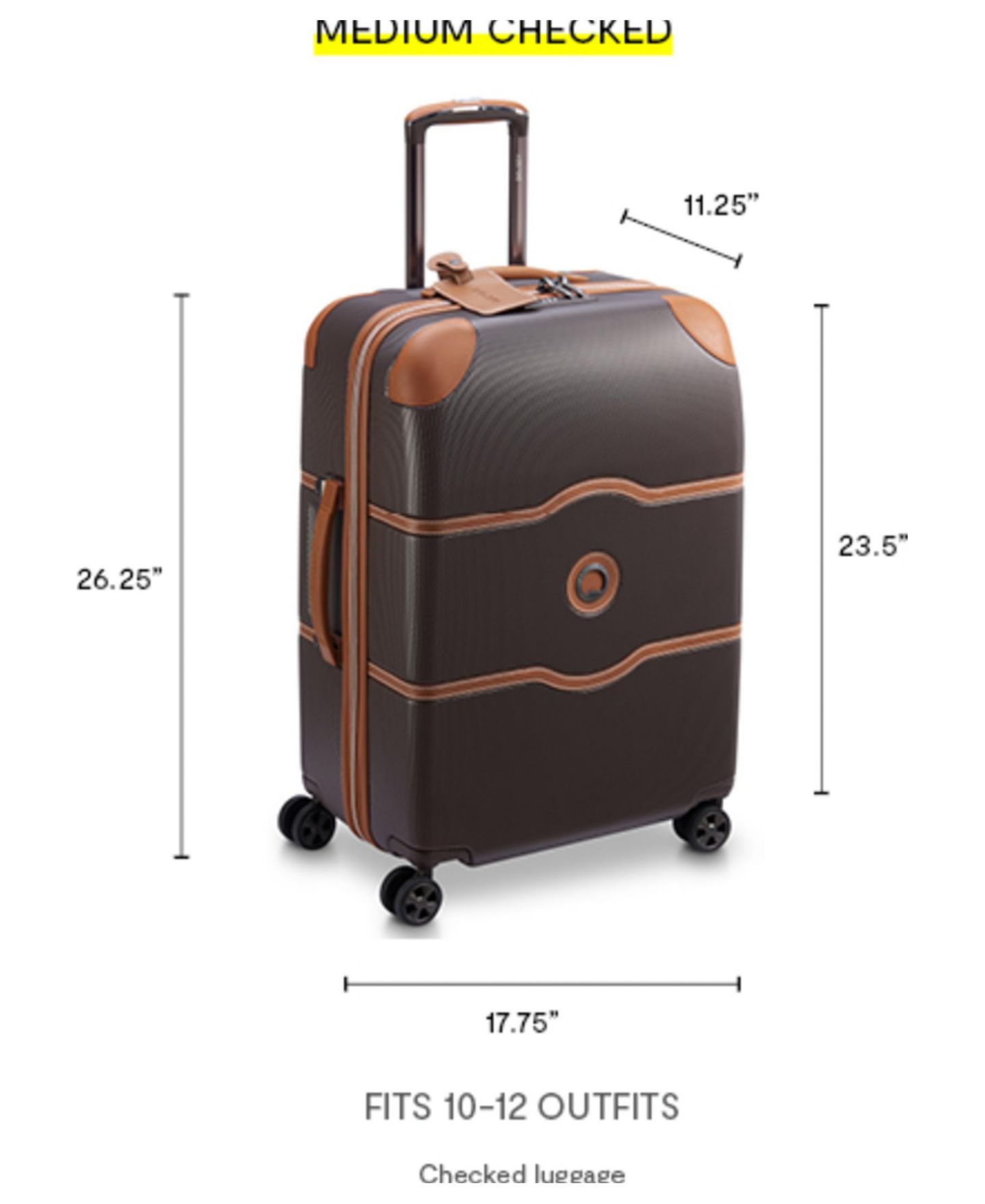 Чемодан Delsey Paris Delsey Chatelet Air 2.0 Check-In Spinner, цвет: Шоколадный — фото 4