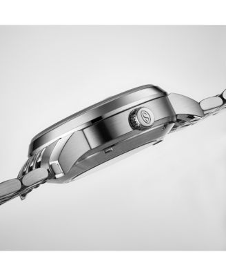 Trackmaster 1026 Men s Automatic Watch, 42mm Stainless Steel Bracelet