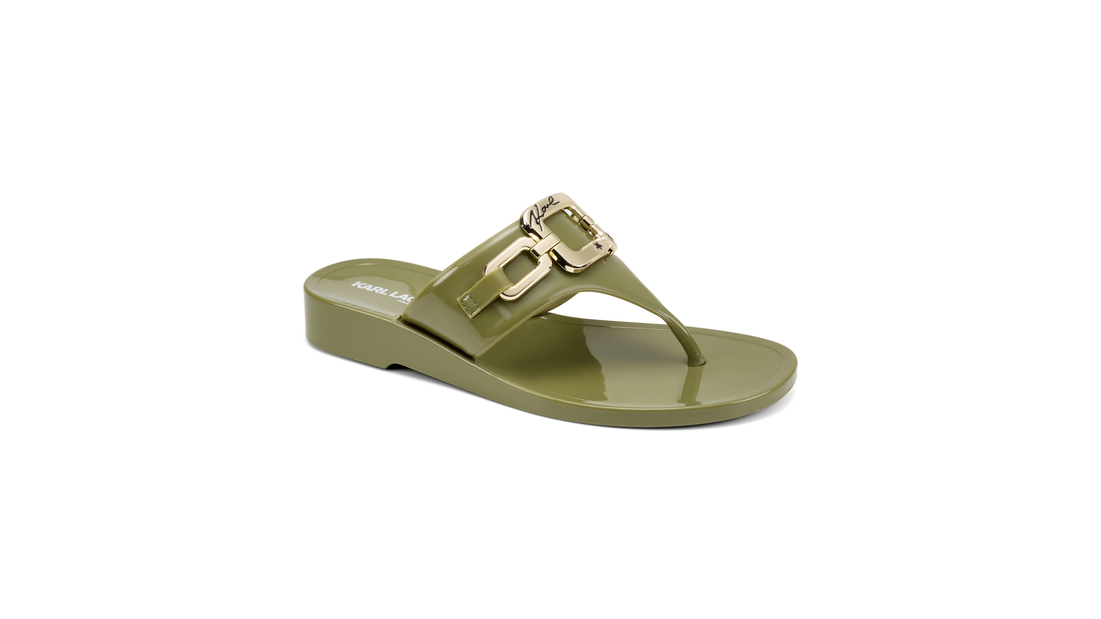 Karl Lagerfeld Paris Women's Vardice Slip-On Flat Thong Sandals
