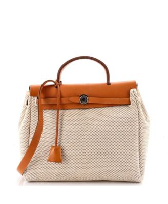 31 Herbag Zip Criss Viking Toile and Leather