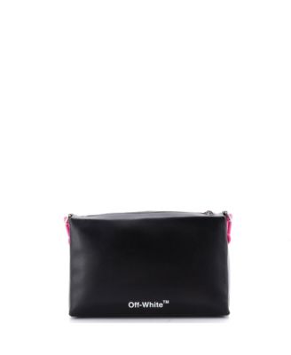 Block Pouch Shoulder Bag Printed Leather