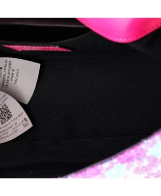 East West Medusa Icon Chain Flap Bag Quilted Tweed