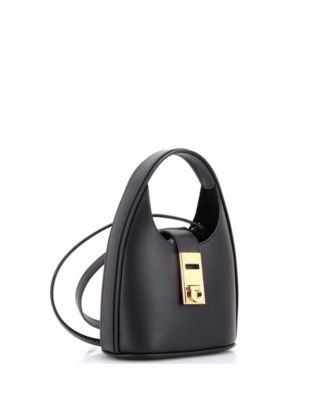 Mini Gancini Buckle Hobo Leather